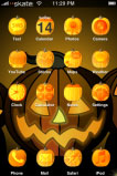 free iPhone themes - Jack-O-Lantern SB