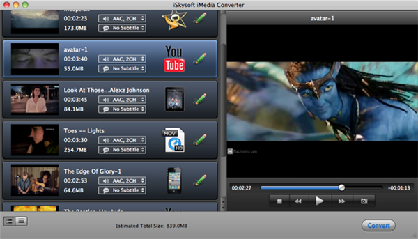 DVD Video to iPod Converter for Mac Screenshot