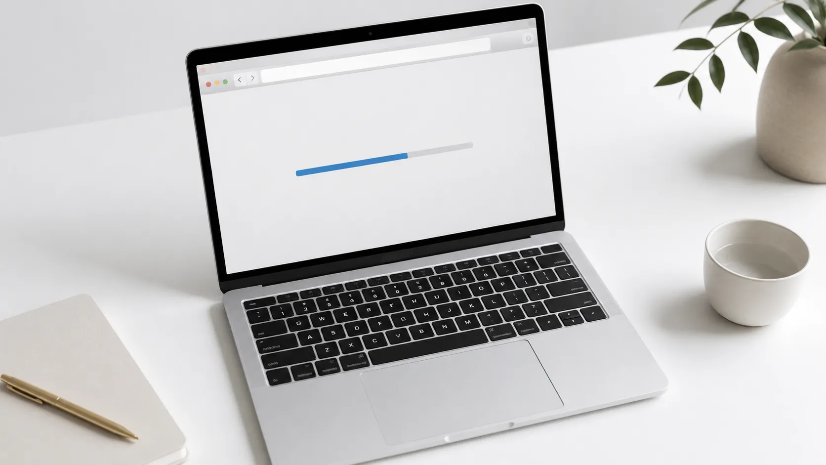 Browser window on MacBook showing Facebook video URL being pasted into an online MP3 converter tool