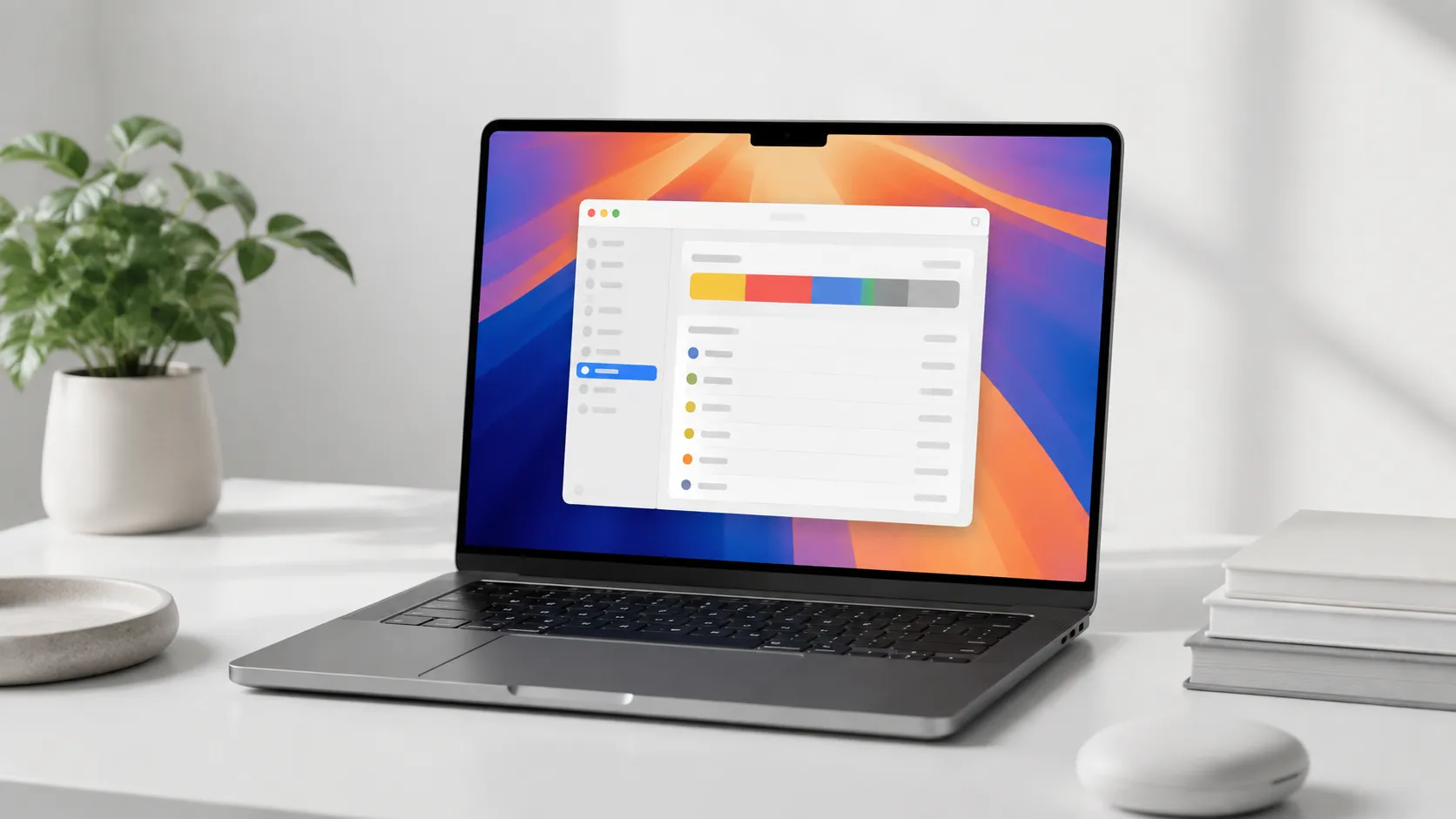 Illustration of the macOS Storage settings panel, where a single bar stands in for every category on the drive