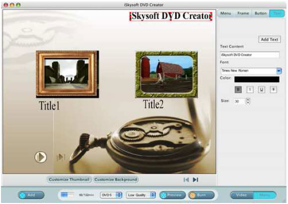 convert video to dvd and burn dvd on mac